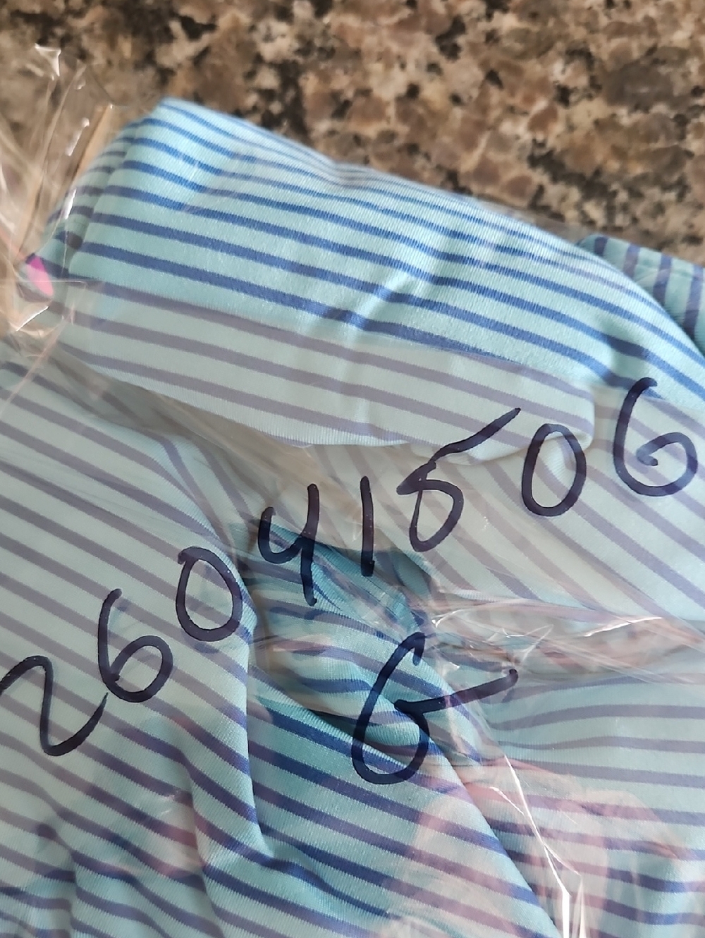 Vineyard Vines Performance Polo XL Blue Striped Moisture Wicking Golf Shirt - Picture 9 of 10